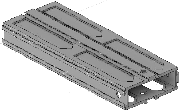 Vue 3D de l'emplacement de tiroir EM_ET_P15_H1L1
