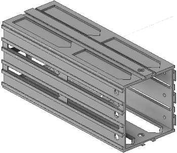 Vue 3D de l'emplacement de tiroir EM_ET_P15_H3L1