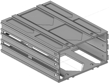 Vue 3D de l'emplacement de tiroir EM_ET_P15_H3L2