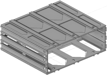 Vue 3D de l'emplacement de tiroir EM_ET_P15_H3L3