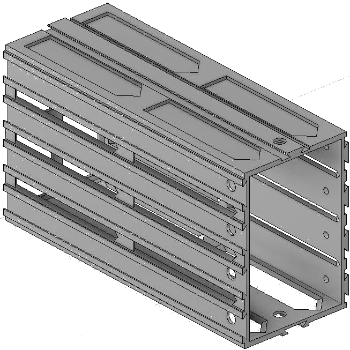 Vue 3D de l'emplacement de tiroir EM_ET_P15_H4L1
