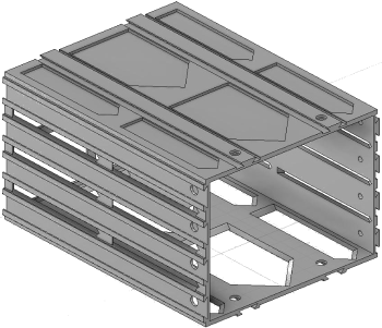 Vue 3D de l'emplacement de tiroir EM_ET_P15_H4L2
