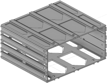 Vue 3D de l'emplacement de tiroir EM_ET_P15_H4L3