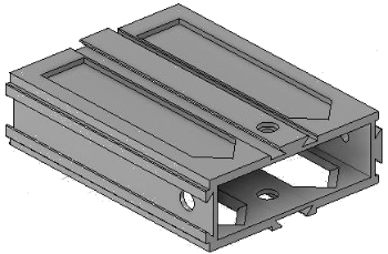 Vue 3D de l'emplacement de tiroir EM_ET_P7.5_H1L1