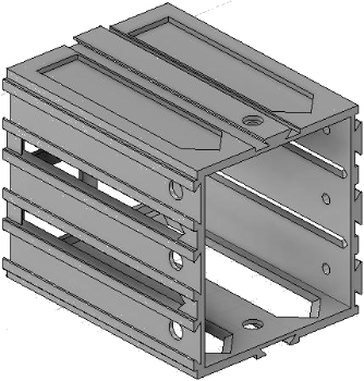 Vue 3D de l'emplacement de tiroir EM_ET_P7.5_H3L1