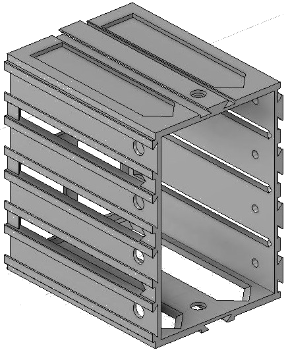 Vue 3D de l'emplacement de tiroir EM_ET_P7.5_H4L1