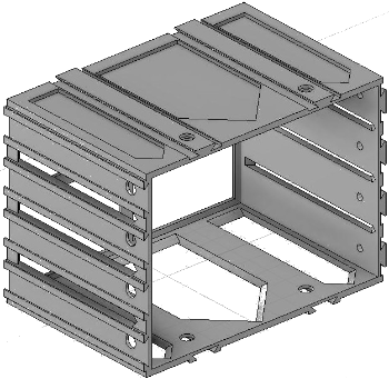 Vue 3D de l'emplacement de tiroir EM_ET_P7.5_H4L2