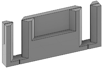 Vue 3D de l'outil de découpe des étiquettes