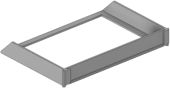 Vue 3D du porte-étiquette PE_T_H1L2_1x101.5mm