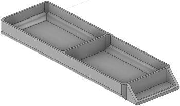 Vue 3D du tirroir T_P15_H1L1_D2.1