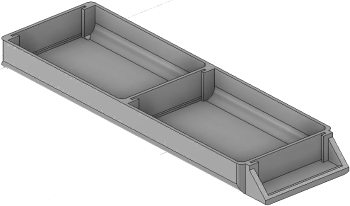 Vue 3D du tirroir T_P15_H1L1_D2.1_PE