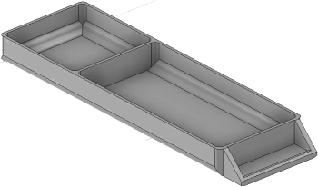 Vue 3D du tirroir T_P15_H1L1_D2.2