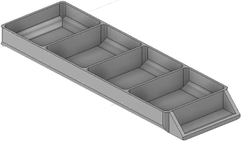Vue 3D du tirroir T_P15_H1L1_D4.1