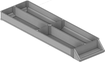 Vue 3D du tirroir T_P15_H1L1_D4.2