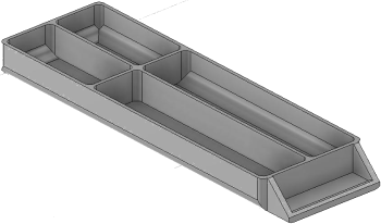 Vue 3D du tirroir T_P15_H1L1_D4.3