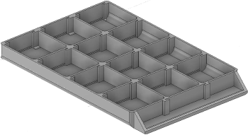 Vue 3D du tirroir T_P15_H1L2_D12.2_PE