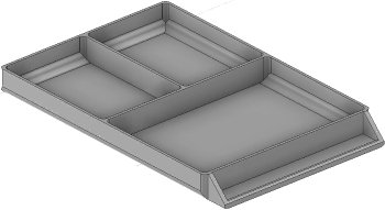 Vue 3D du tirroir T_P15_H1L2_D3.6