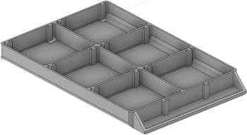 Vue 3D du tirroir T_P15_H1L2_D6.1_PE