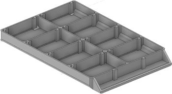 Vue 3D du tirroir T_P15_H1L2_D8.1_PE