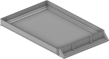 Vue 3D du tirroir T_P15_H1L2_PE