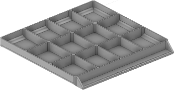 Vue 3D du tirroir T_P15_H1L3_D12.1