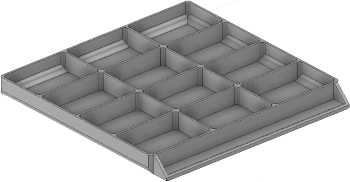 Vue 3D du tirroir T_P15_H1L3_D12.2