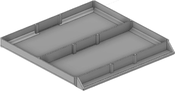 Vue 3D du tirroir T_P15_H1L3_D2.1_PE