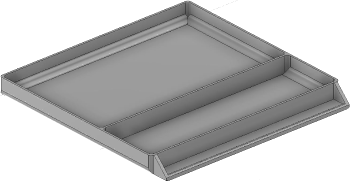 Vue 3D du tirroir T_P15_H1L3_D2.3