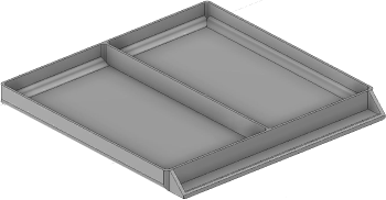 Vue 3D du tirroir T_P15_H1L3_D2.4