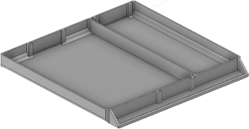 Vue 3D du tirroir T_P15_H1L3_D2.6_PE