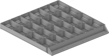 Vue 3D du tirroir T_P15_H1L3_D24