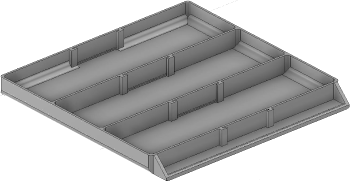 Vue 3D du tirroir T_P15_H1L3_D3.1_PE