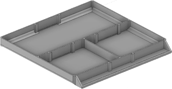 Vue 3D du tirroir T_P15_H1L3_D3.5_PE