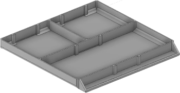 Vue 3D du tirroir T_P15_H1L3_D3.6_PE