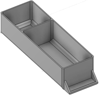 Vue 3D du tirroir T_P15_H2L1_D2.2