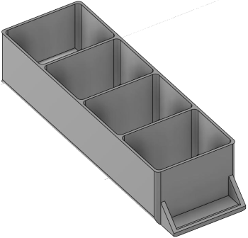 Vue 3D du tirroir T_P15_H2L1_D4.1