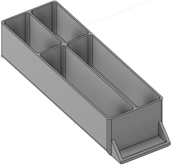 Vue 3D du tirroir T_P15_H2L1_D4.3