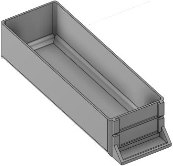 Vue 3D du tirroir T_P15_H2L1_PE