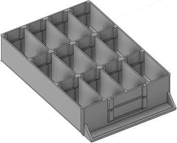 Vue 3D du tirroir T_P15_H2L2_D12.1_PE