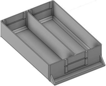 Vue 3D du tirroir T_P15_H2L2_D2.4_PE