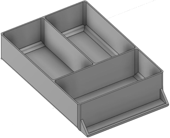 Vue 3D du tirroir T_P15_H2L2_D3.3