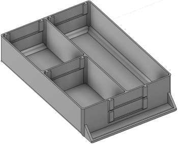 Vue 3D du tirroir T_P15_H2L2_D3.7_PE