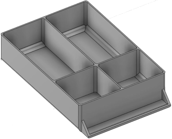 Vue 3D du tirroir T_P15_H2L2_D4.2