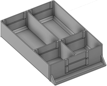 Vue 3D du tirroir T_P15_H2L2_D4.2_PE