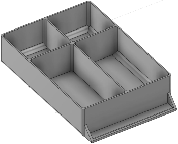 Vue 3D du tirroir T_P15_H2L2_D4.3