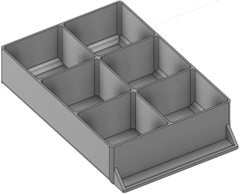 Vue 3D du tirroir T_P15_H2L2_D6.1