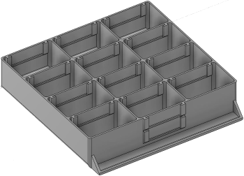 Vue 3D du tirroir T_P15_H2L3_D12.2_PE