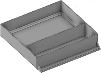 Vue 3D du tirroir T_P15_H2L3_D2.3