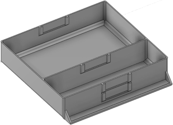 Vue 3D du tirroir T_P15_H2L3_D2.3_PE