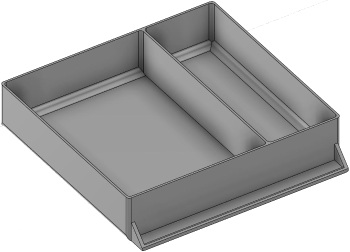 Vue 3D du tirroir T_P15_H2L3_D2.6